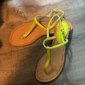 Gianni Bini Lime Thong Sandals